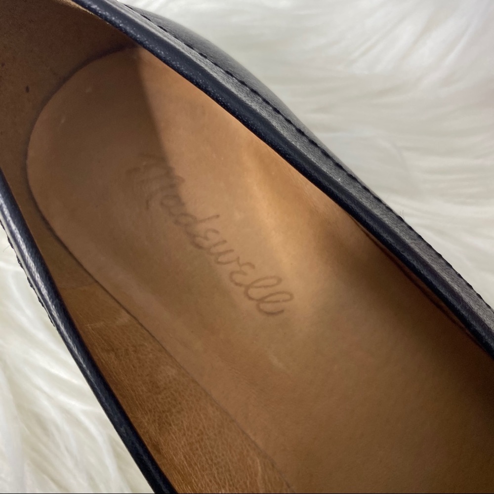 Madewell Black Leather Penny Loafers with Black Sole - Picture 4 of 8